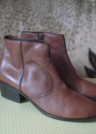 Esprit 37 р. германия шикарные фирменные кожаные ботиночки