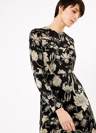 Роскошное атласное платье m&s collection