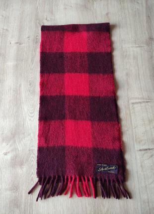 Мужской шерстяной шарф shetland wool