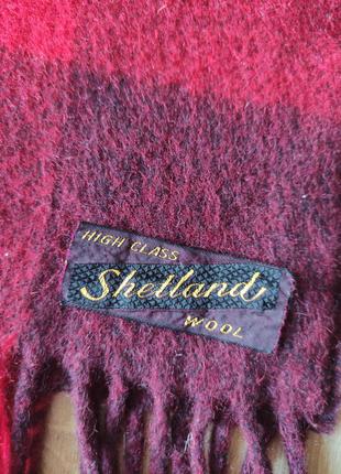 Мужской шерстяной шарф shetland wool