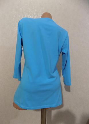 Кофта джемпер пуловер лонгслив голубой фирменный enjoy размер 503 фото