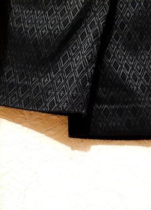 Maroon брендовые нарядные чёрные брюки штаны чёрные с шёлковым отливом маркировка eur 40 женские9 фото