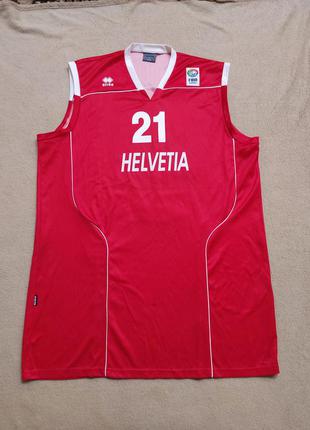 Баскетбольна майка форма helvetia albrecht 21 fiba europe errea