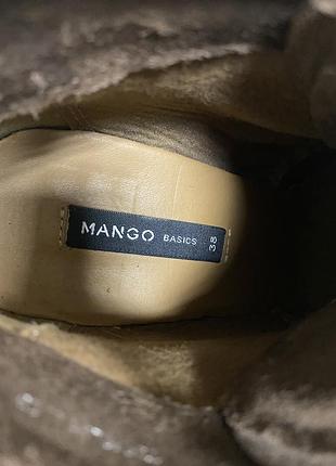 Ботильоны Mango замша 5