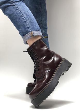 Ботинки доктор мартінс демісезонні, весна-осень😍dr.martens jadon😍ботинки мартинсы весна-осень