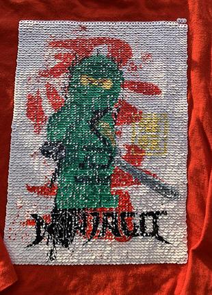 Лонгслив кофта на мальчика с пайетками 116 см 6 лет lego