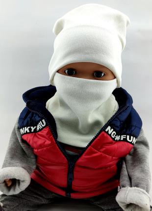 Шапка трикотажні подвійні дитяча 48, 50, 52, 54 розмір