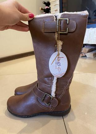 Нові шкіряні утеплені черевички 36р