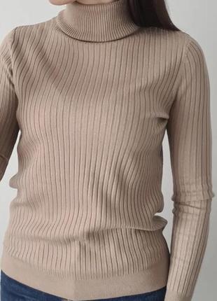 Гольф водолазка кофта широкий рубчик свитер светер джемпер пуловер