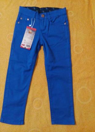 Штани джинси скінні нові billionaire 98-104 р красивого синього кольору, літні skinny