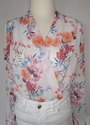 Нежная блуза в цветочный принт h&m2 фото