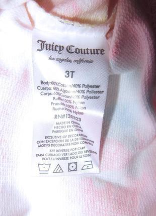 Костюм juicy couture туника и лосины на девочку 2 и 3 года хлопок7 фото