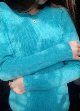 Нежнейший теплый свитер фирменный кашемировый + шерсть мериноса!  кашемир + меринос❄ clarina !