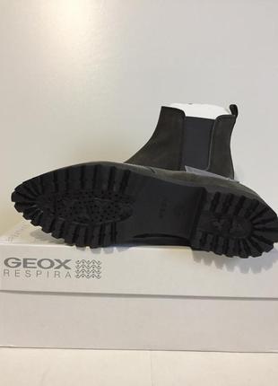 Стильные ботинки- челси geox respira из натуральной кожи замши р. 36; 37,5; 38,510 фото