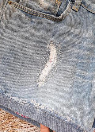 Джинсовые шорты с карманами для девочки от zara 4