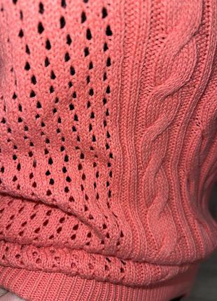 100% катон свитер джемпер кораллового цвета 🔥3 фото
