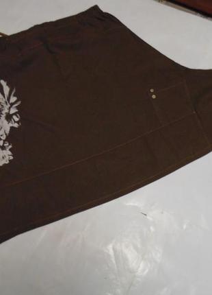 Оригінальна лляна спідниця ботал франція