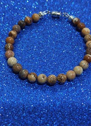 Розпродаж.браслет яшма на закрутке.