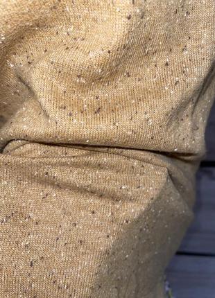 Удлиненная туника свитер джемпер бежевого цвета 🔥4 фото
