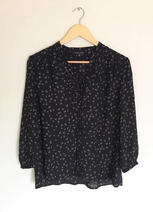 Красивая блуза laura ashley с принтом сердечки р. l рубашка1 фото