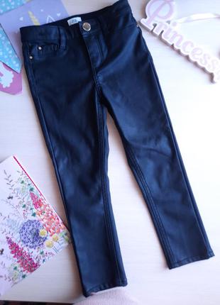 Стильные кожаные штаны брюки лосины