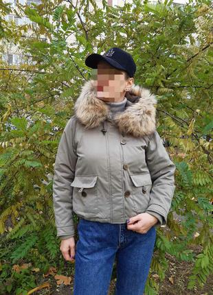 Женская куртка парка хаки оливка 
осень 🍂🌱 весна