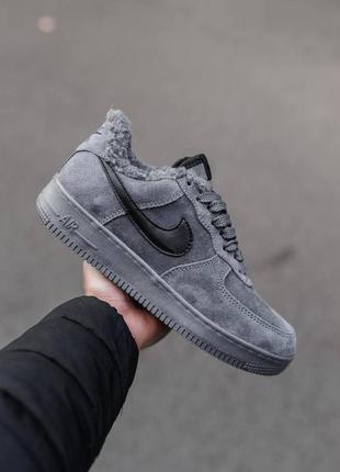 Чоловічі nike air force 1 (хутро)4 фото