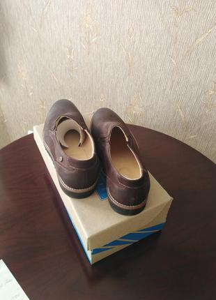 Мужские туфли bistfor из коричневого нубука3 фото