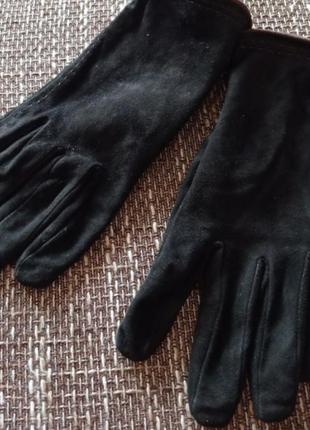 М'якесенькі замшеві рукавички на байковій підкладці