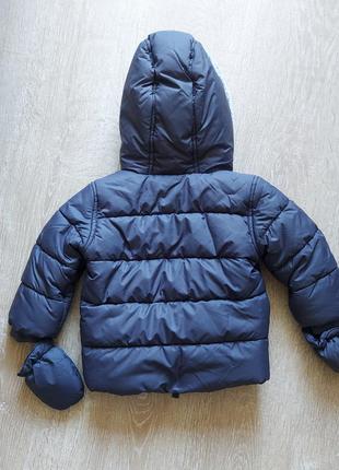 Детская теплая куртка для мальчика с рукавичками george2 фото