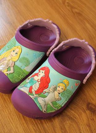 Crocs mermaid на девочку аквашузы сабо босоножки шлепанцы размер c12/13 (29-30)