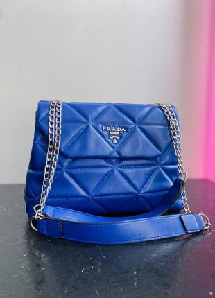 Женская брендовая синяя стильная сумочка жіноча синя блакитна модна сумка10 фото