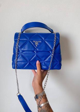 Жіночий брендовий синя стильна сумочка жіноча синя блакитна модна сумка