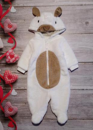 Симпатичний плюшевий чоловічок комбінезон early days на 0-3місяці