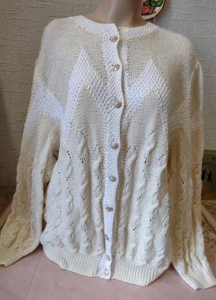 Винтаж , эксклюзив, вязаный кардиган, кофта шерсть с мохером.