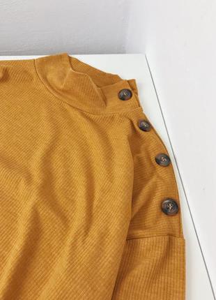 Стильний укороченый джемпер светр водолазка гольф реглан світшот в рубчик оверсайз від бренду enjoy3 фото