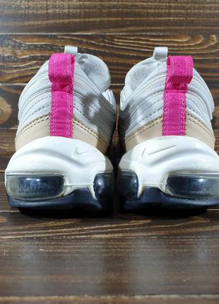 Nike air max 97 light bone deadly pink оригінальні кроси4 фото