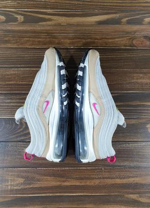 Nike air max 97 light bone deadly pink оригінальні кроси5 фото