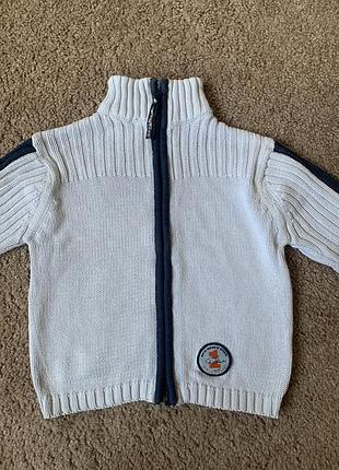 Кофта на блискавці блакитна 2