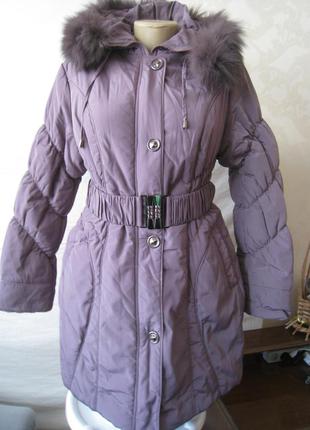Куртка женская удлиненная с капюшоном тм yimoer пальто