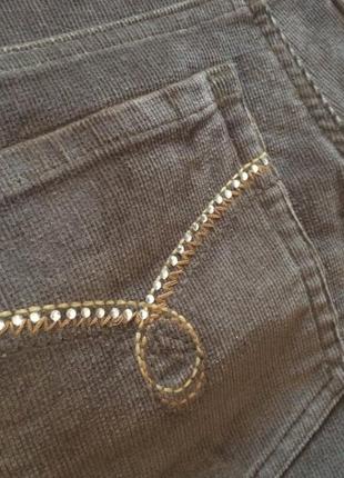 Вельветовые джинсы брюки цвета хаки roxy10 фото