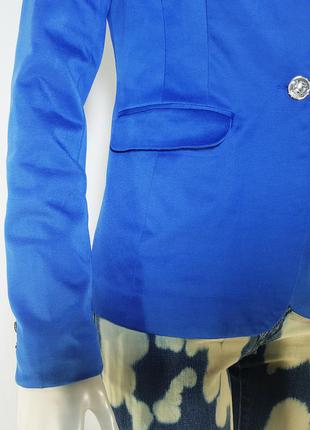 Жакет блейзер "softy outwear collection" яркий синий (китай).5 фото