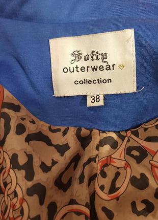 Жакет блейзер "softy outwear collection" яркий синий (китай).9 фото