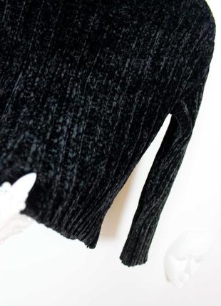Черный мягкий свитер bershka7 фото