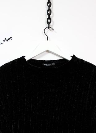 Черный мягкий свитер bershka3 фото