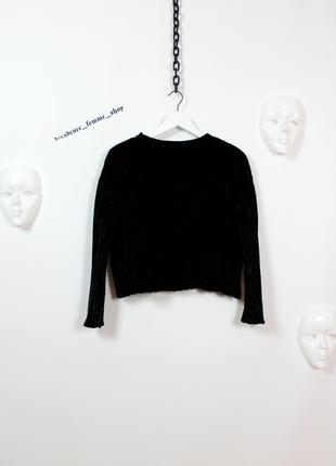 Черный мягкий свитер bershka8 фото