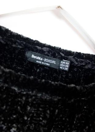 Черный мягкий свитер bershka4 фото