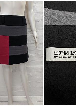 Sonia rykiel оригінальна спідниця в техніці колор блок