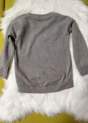 Свитшот свитер f&f с паетками на баечке девочка 5-6 лет4 фото