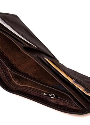 Чоловічий шкіряний гаманець на магніті boston2 фото